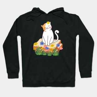 Cat Flower Toast Hoodie